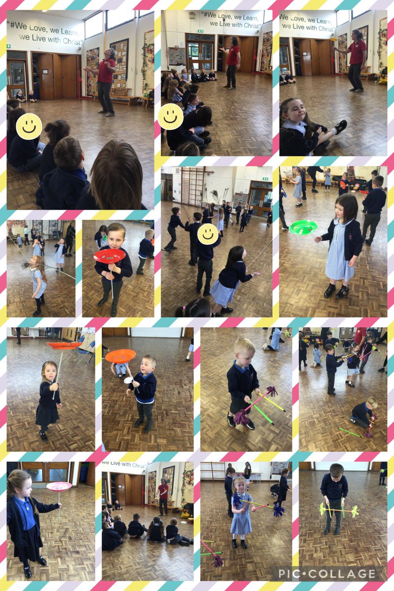 We’ve had a super morning with @SkylightCircus - practising our balancing, developing our co-ordination and learning lots of new skills! We can’t wait to get started in school, thank you Brush for coming to join us today! 🎪 
#LoveLearnLive
#EYFS 
#STMPD
#STMCandL