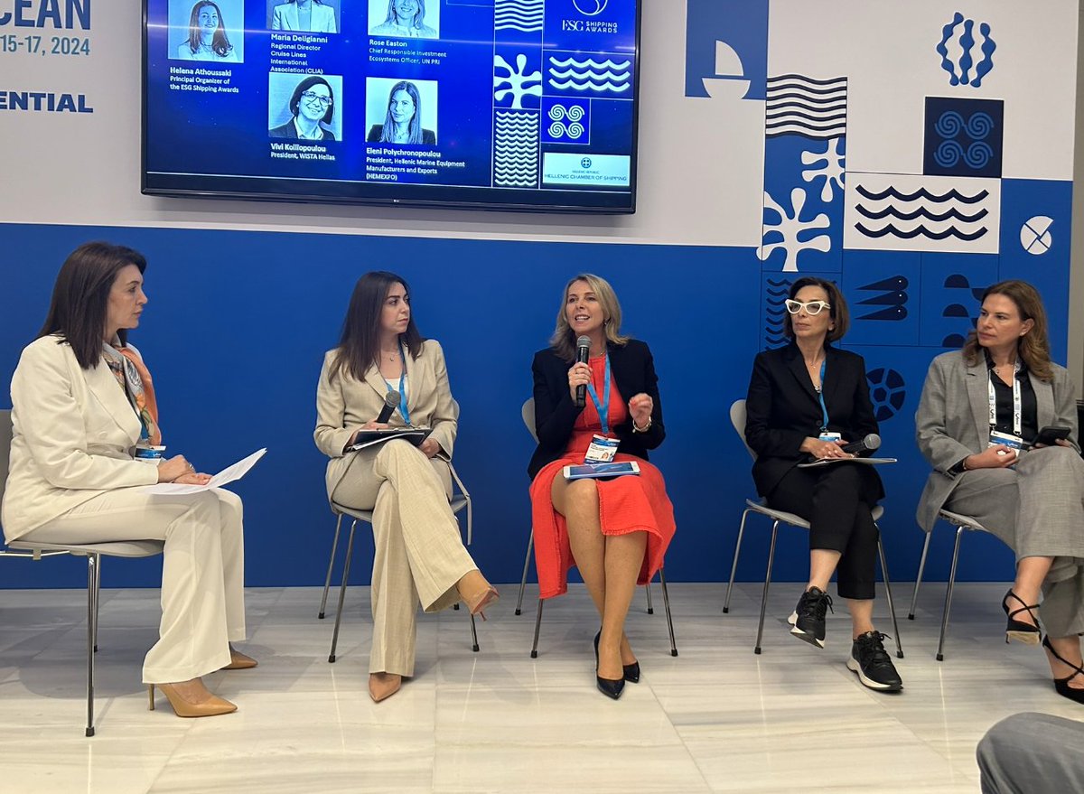 Recently Eleni Polychronopoulou, President of @Hemexpo, attended an event hosted by @OurOceanGreece that focused on #ESG strategies for sustainable #shipping.

Read more here ➡️ esgshippingawards.com/9th-our-ocean-…

#OurOceanGreece #GreekMaritimeExcellence #HellenicMarineSuppliers #HEMEXPO