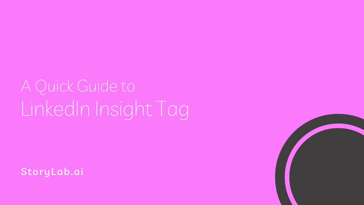 A Quick Guide to #LinkedIn Insight Tag in 2023

[Complete Explanation of the Process]

#LinkedInMarketing #Ads #GrowthHacking #Advertising #SocialMediaMarketing buff.ly/3Nz3BmC