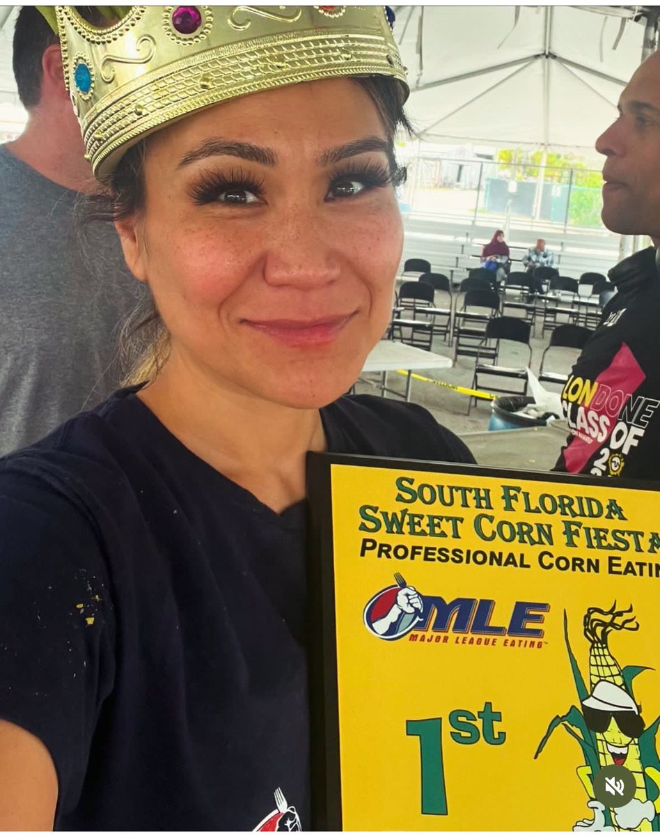 AND STILL…your corn eating champion! @OMGitsMIKI retains her 🌽 crown in West Palm! 1-Sudo 56 2-@darrienthomas5 54 3- @NickWehry 50 4-Salem 48 5- Przbowicz 32 6-@gchiger 30