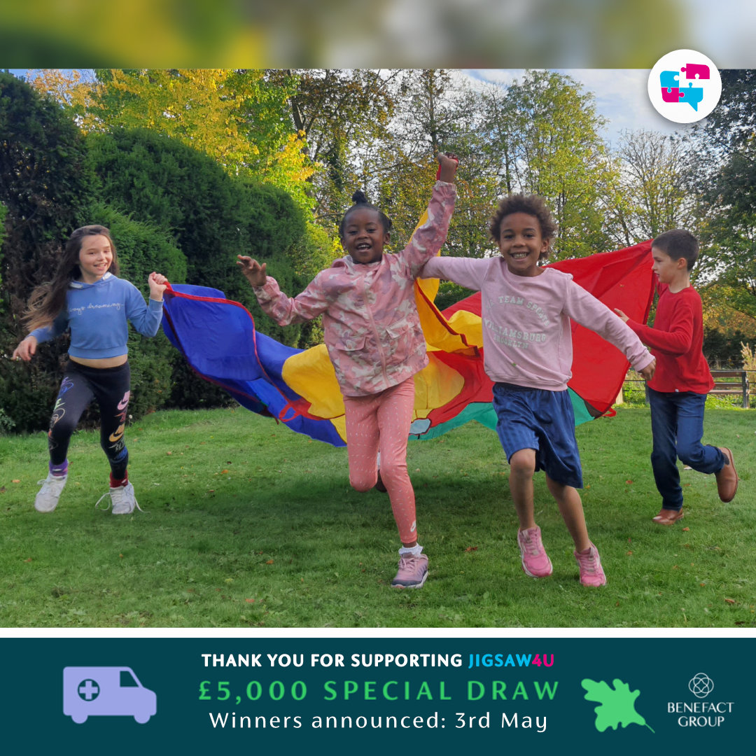 Massive thanks to everyone who nominated us in @benefactgroup's recent #HeathandWellbeing Special Draw. 

£5,000 can do so much to help our children, young people and families across #SWLondon. 

What donations can do for Jigsaw4u: jigsaw4u.org.uk/get-involved/d… 

#ChildrensCharity