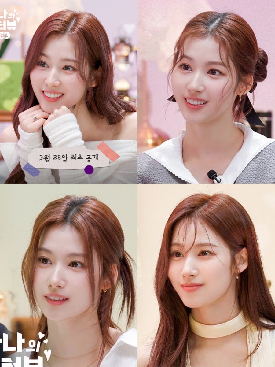 SANA LOOKS SO BEAUTIFUL IN EVERY EPISODE OF SANA FRIDGE INTERVIEW GIVE THE HAIRSTYLIST AND STYLIST A RAISE!!