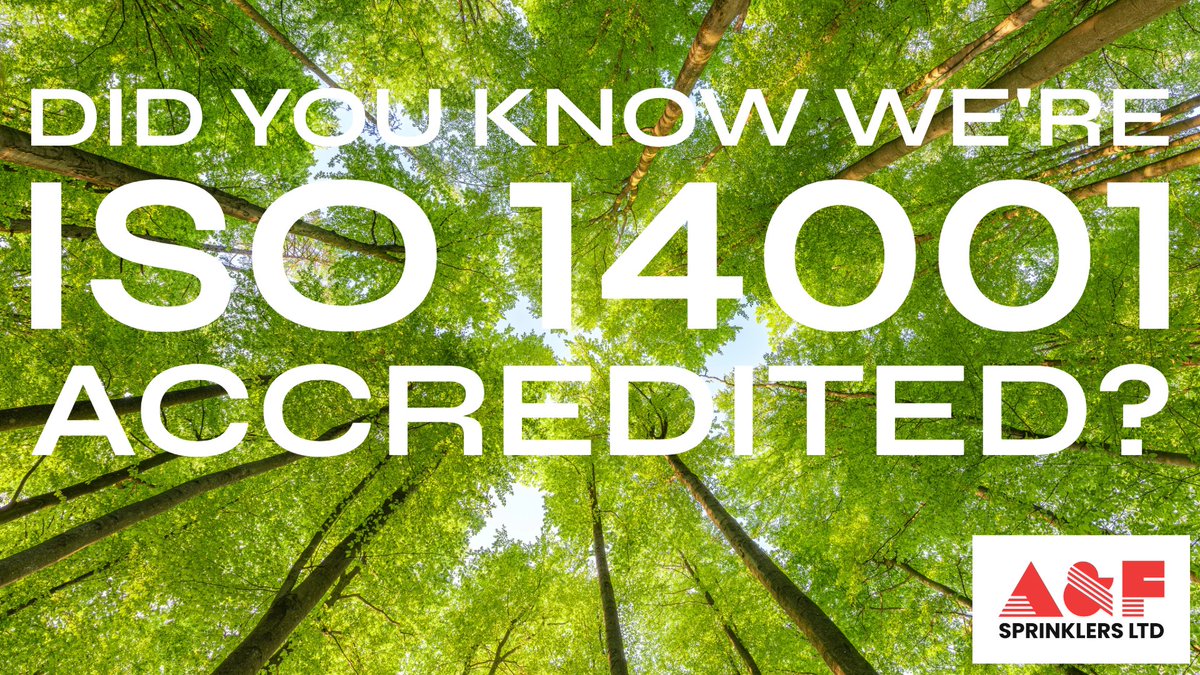 🌱🌍 Did you know we're ISO 14001 accredited? 🌍🌱

 💚 #ISO14001 #Sustainability #EnvironmentalResponsibility #GreenFuture

For unbeatable service and unparalleled protection, it's A&F.

#AFSprinklers #SprinklerProtection #FireProtection #SprinklerSystems #FireSprinklers