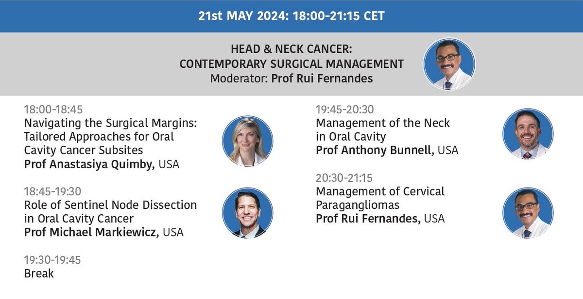 Module 3 of the EACMFS PG Programme in Head and Neck Surgery: Oncology 2024 is coming soon! Get ready for insightful and engaging sessions, 7th and 21st of May.
#Module3 #PGProgramme #HeadAndNeckSurgery #Oncology #ExcitingNews