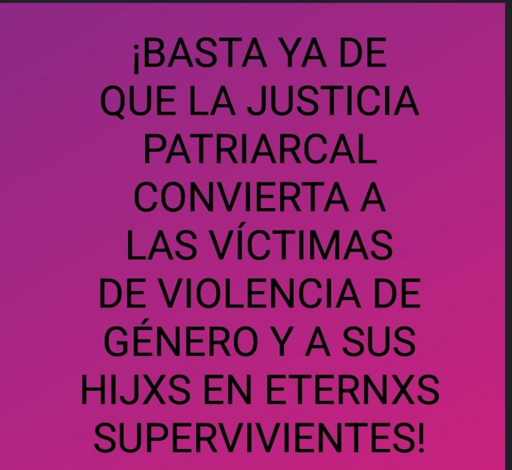 La Justicia Patriarcal destroza la vida de muchas mujeres y niñxs, no les cree y les pone en manos de sus maltratadores, a un veces con resultados fatales. 💜💪
@Paloma75839501
@PrefasiSandra
@milaparadas1
@Irunecostumero
#MadresProtectoras #ViolenciaInstitucional
#MareaFucsia