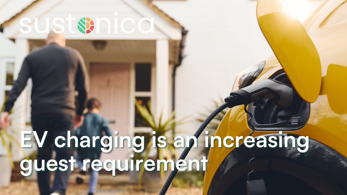 🔌 Offering EV charging is becoming essential for enhancing guest experiences. It not only sets your property apart but also offers a potential revenue stream if you choose to charge for the service. 

🔗 Explore the benefits in our article: sustonica.com/ev-charging-is… 💰