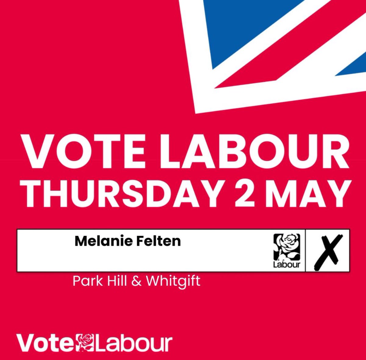 I want to deliver on my promises for residents who need Labour’s positive vision now. The election takes place this Thursday May 2nd. Vote Labour for change in Park Hill and Whitgift 🌹👇 #LocalElections2024