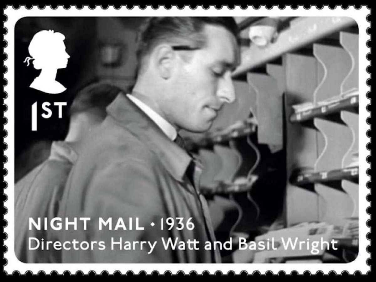 12:35pm TODAY on @TalkingPicsTV 👉joint #TVFilmOfTheDay

The 1936 documentary film🎥 “Night Mail” directed by #HarryWatt & #BasilWright and narrated by #StuartLegg #JohnGrierson & #PatJackson

Some famous lines by ✍️#WHAuden & with music by 🎶#BenjaminBritten