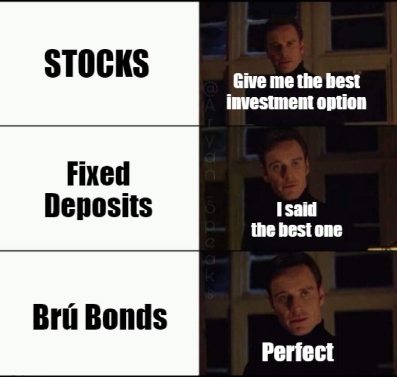 The only investment option worth trying is Brú Bonds!
#bonds #brubonds #tokenization #FixedDeposit #bru