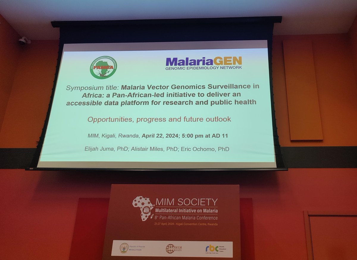 MalariaGEN (@malariagenomics) on Twitter photo Last week, our partners at @pamcaafrica presented a symposium at the <a href="/MIM_PAMC/">Multilateral Initiative on Malaria</a>’s 8th Pan-African Malaria Conference in Kigali 🇷🇼
Catch up with the session and other engaging presentations from #mim2024 through <a href="/MESAmalaria/">MESA - the malaria knowledge hub</a> Correspondents reports ⬇️
mesamalaria.org/reports/multil… Last week, our partners at @pamcaafrica presented a symposium at the <a href="/MIM_PAMC/">Multilateral Initiative on Malaria</a>’s 8th Pan-African Malaria Conference in Kigali 🇷🇼
Catch up with the session and other engaging presentations from #mim2024 through <a href="/MESAmalaria/">MESA - the malaria knowledge hub</a> Correspondents reports ⬇️
mesamalaria.org/reports/multil…