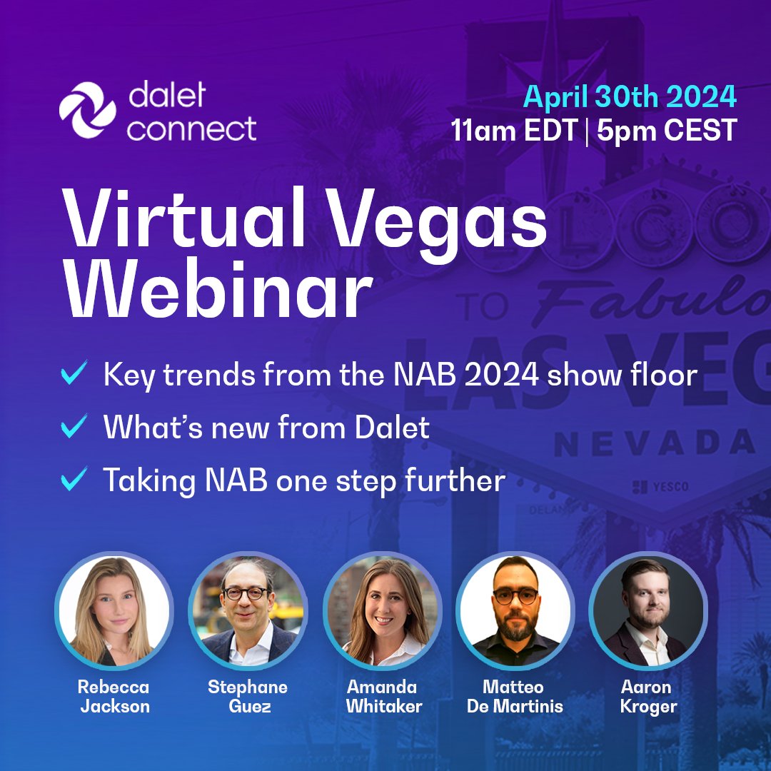 🚀 Join our NAB 2024 recap webinar tomorrow, April 30th, 11am EDT | 5pm CEST! Join our webinar to hear from experts as we discuss key trends and innovations from Dalet, including our award-winning Dalet Pyramid 🏆 Register now 👉 hubs.li/Q02vjT-K0 #NAB2024 #Dalet