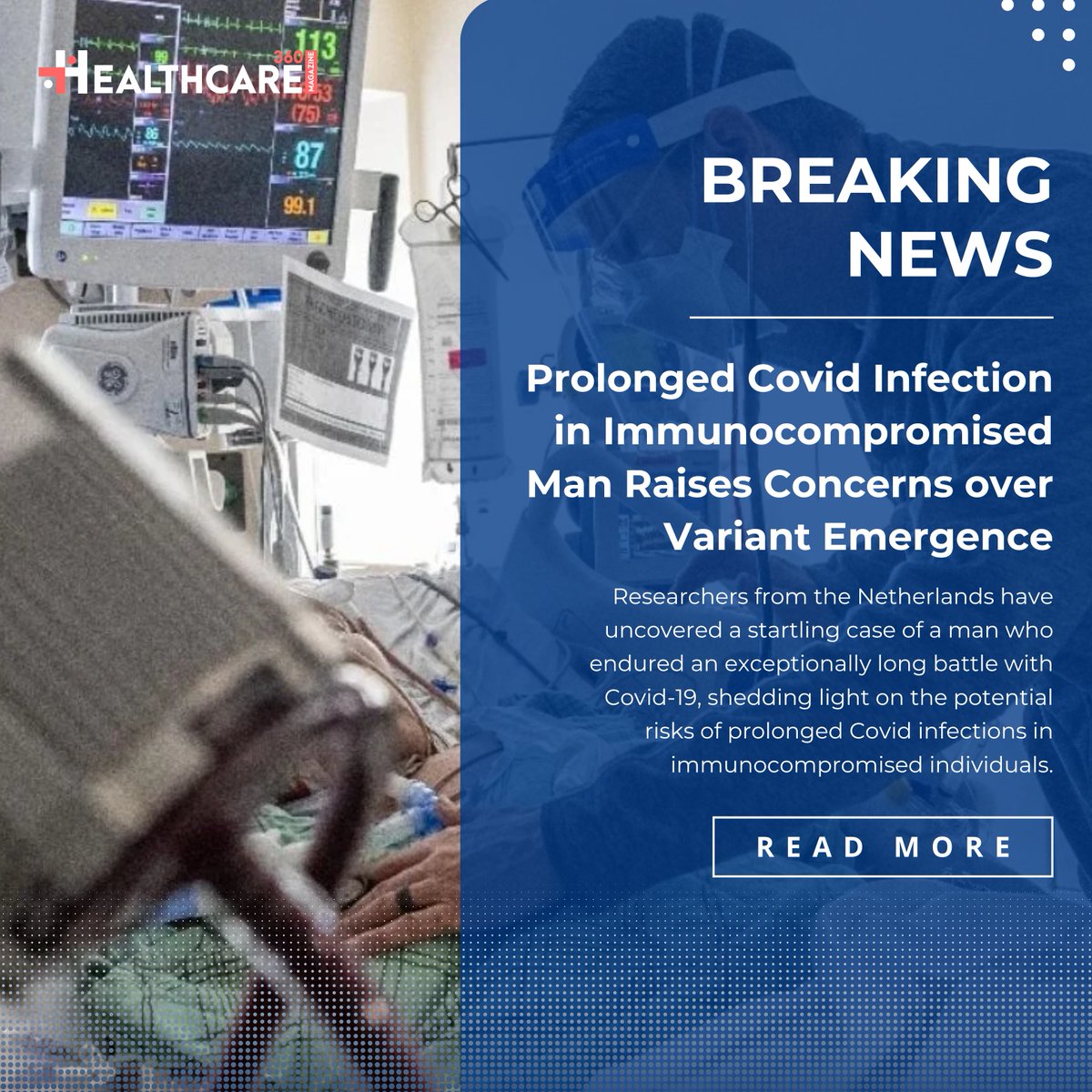 Prolonged Covid infection in immunocompromised patient sparks concerns over variant emergence! 

Read More: healthcare360magazine.com/prolonged-covi…

#CovidVariant #Immunocompromised #HealthcareResearch #VirusEvolution #PublicHealth #StayInformed #Covid19Awareness