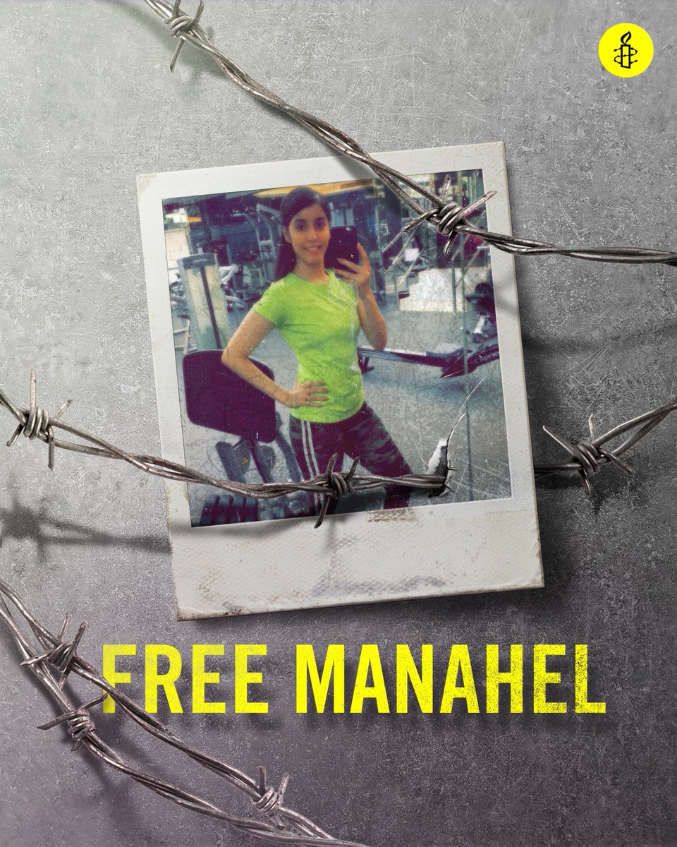 ⚠️ URGENT ACTION: 5 months after her enforced disappearance by Saudi authorities, Manahel al-Otaibi has called her family to tell them she is being held in solitary confinement with a broken leg after being brutally beaten, and has no access to medical care.