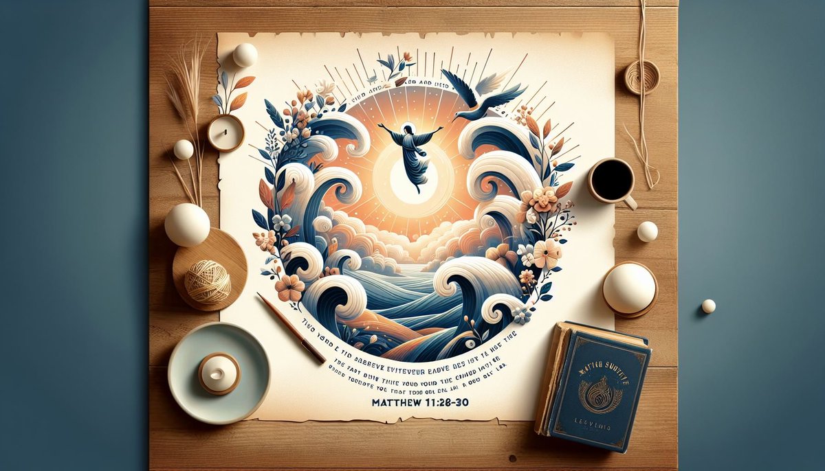 sistersnservice's tweet photo. DAILY DEVOTIONAL:

Matthew 11:28-30

🌿 Finding Rest for Your Soul 🌿

“Come to me, all you who are weary and burdened, and I will give you rest. Take my yoke upon you and learn from me, for I am gentle and humble in heart, and you will find rest for your souls. For my yoke is ea https://t.co/h9XU0AJuGJ