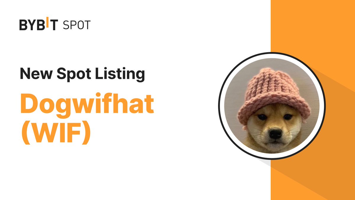 📣 $WIF is officlailly listed on #BybitSpot trading platform with @dogwifcoin Deposits and withdrawals will be available via the Solana network. 🌐 Learn More: i.bybit.com/alouabl 📈 Trade Now: i.bybit.com/1TabY5JP #TheCryptoArk #BybitListing