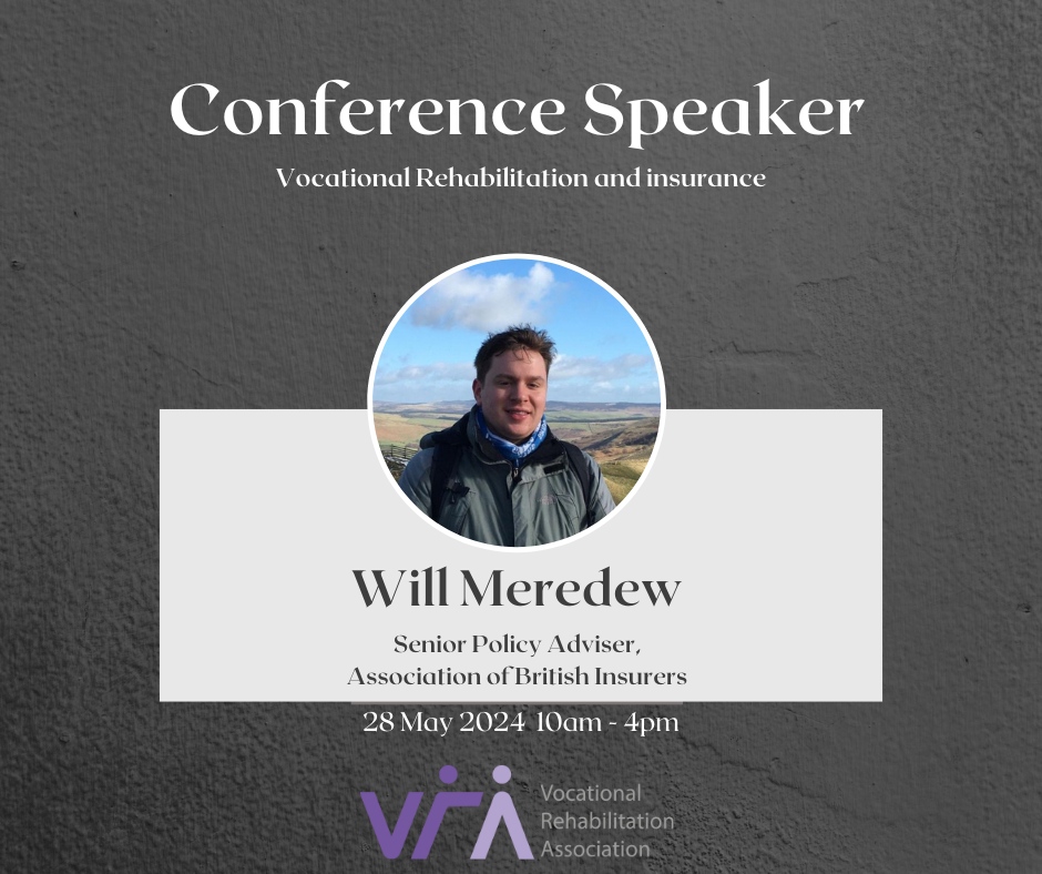 Have you got your conference tickets yet? Will Meredew - Senior Policy Adviser, Association of British Insurers eventbrite.co.uk/e/872388857557… Recordings will be provided to all Ticket Holders. VRA Members get 50% discount :)