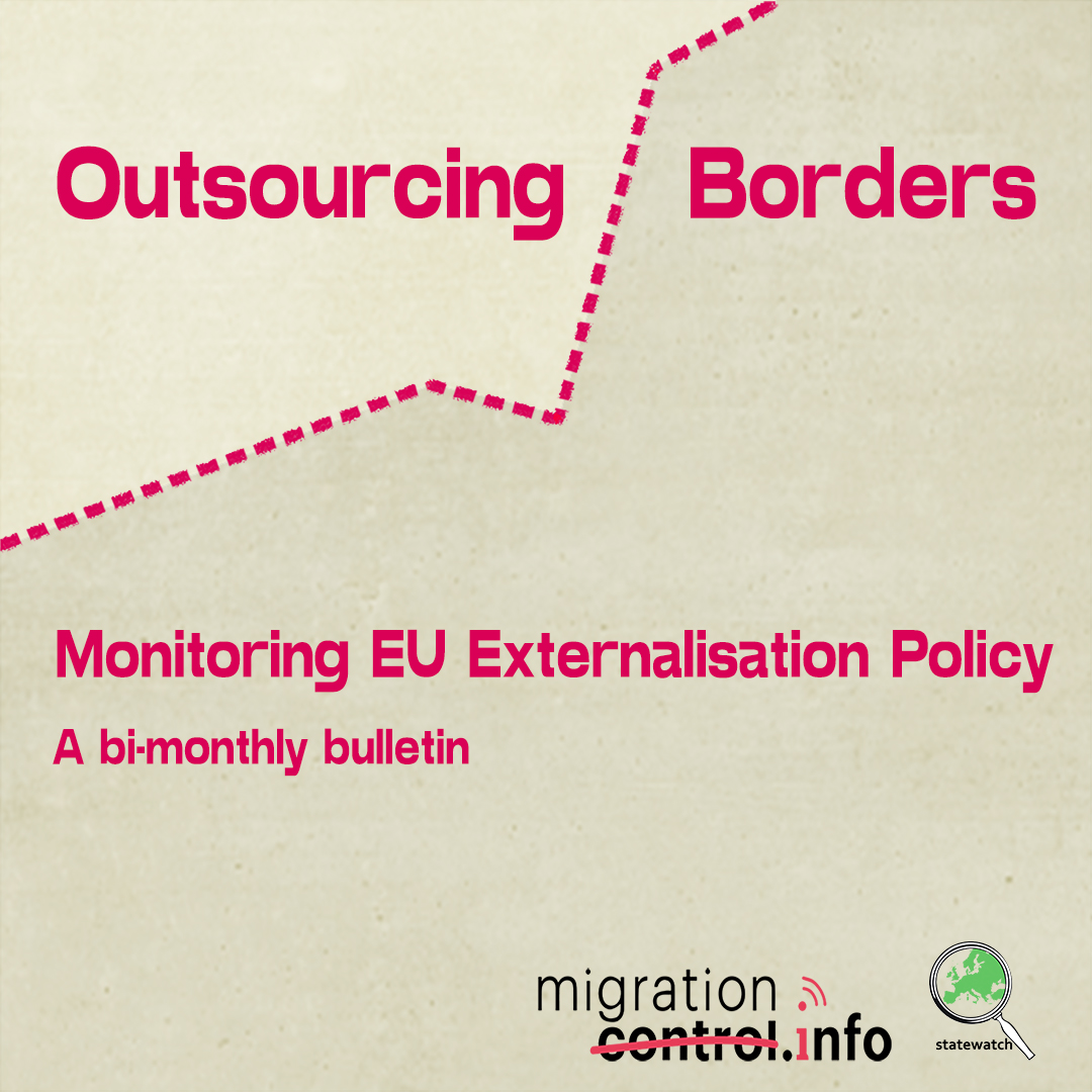 Die EU lagert Migrationskontrolle und -abwehr an Drittstaaten aus, legt das aber kaum offen. Mit @Medico, @Misereor & @ProAsyl unterstützen wir die Publikationen von @Statewatch & @MigControl, welche die Gesetzgebung in den Blick nehmen. Zur 1. Ausgabe: 👉statewatch.org/outsourcingbor…