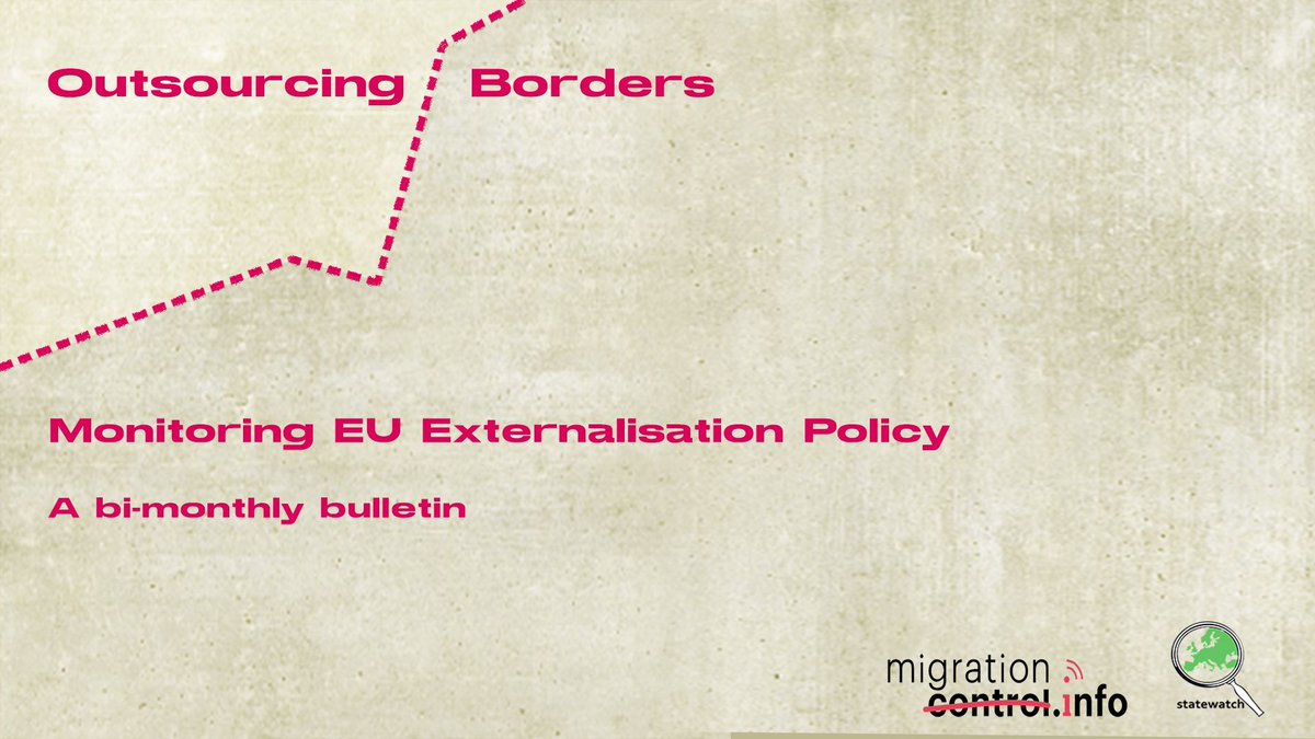 🟩 We are launching a new bulletin on #EU border externalisation 🟩

Together with <a href="/MigControl/">Migration-Control.info</a> &amp; funded by <a href="/BROT_furdiewelt/">Brot für die Welt</a>, <a href="/Misereor/">Misereor</a>, <a href="/nothilfe/">medico international</a>  and <a href="/ProAsyl/">PRO ASYL</a>, this bi-monthly bulletin aims to make the EU’s #externalisation policies, plans &amp; practices public

🧵👀