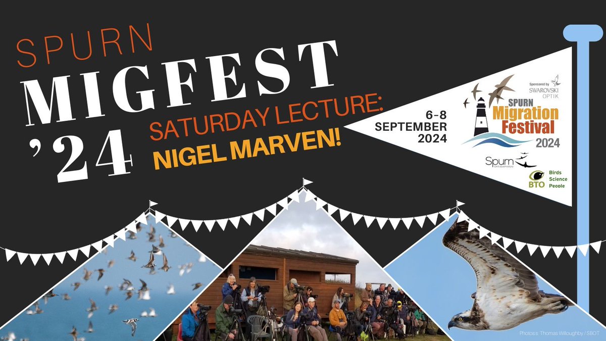 The Andy Roadhouse Memorial Lecture will be given by TV Presenter, Naturalist and adventurer @Nigelmarven with his talk 'Nigel Marven, Tales of my Birdwatching Adventures' another talk not to be missed!