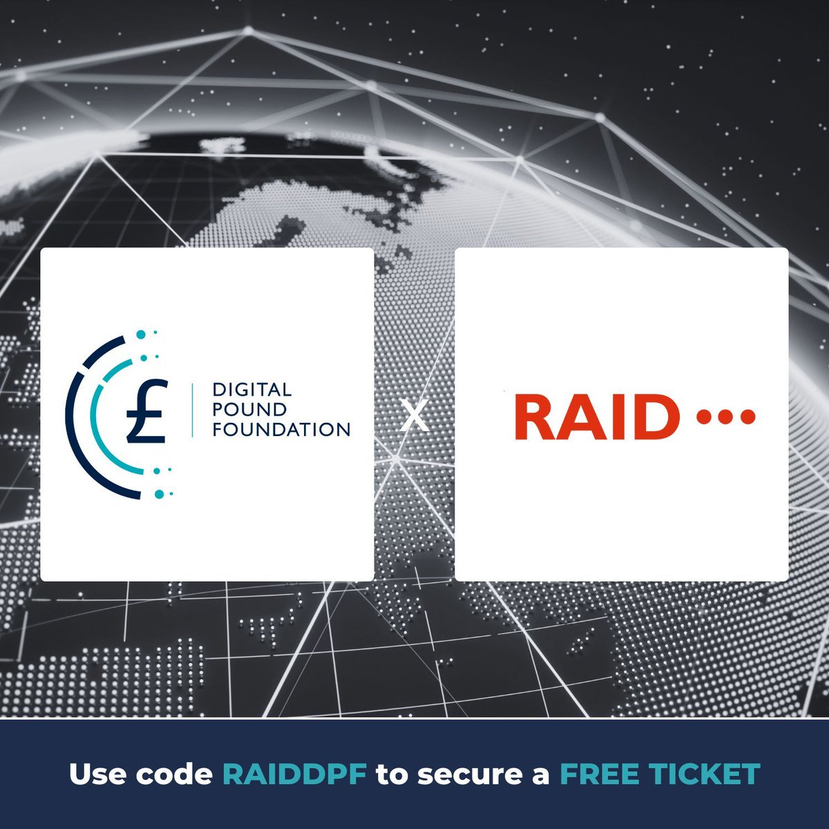 Have you secured your FREE TICKET for tomorrow's RAID Virtual event? As an official partner of the event, we have secured free tickets for our community. Use promo code RAIDDPF to secure your free place 👉 buff.ly/3vrhPAZ ... #DigitalMoney #DigitalCurrencies #Fintech