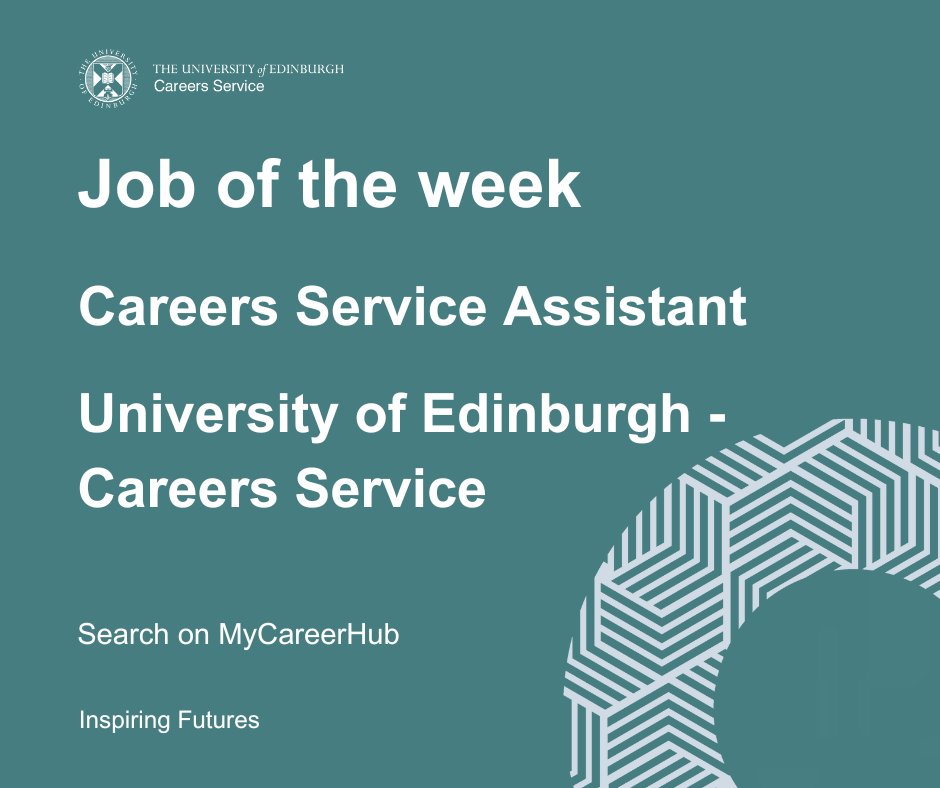 #JoboftheWeek We're recruiting Careers Service Assistants for the next academic year. Great part-time position that you can fit around your studies with roles available at both our Main Library and King's Buildings offices. Find out more on MyCareerHub:  edin.ac/440ToqQ