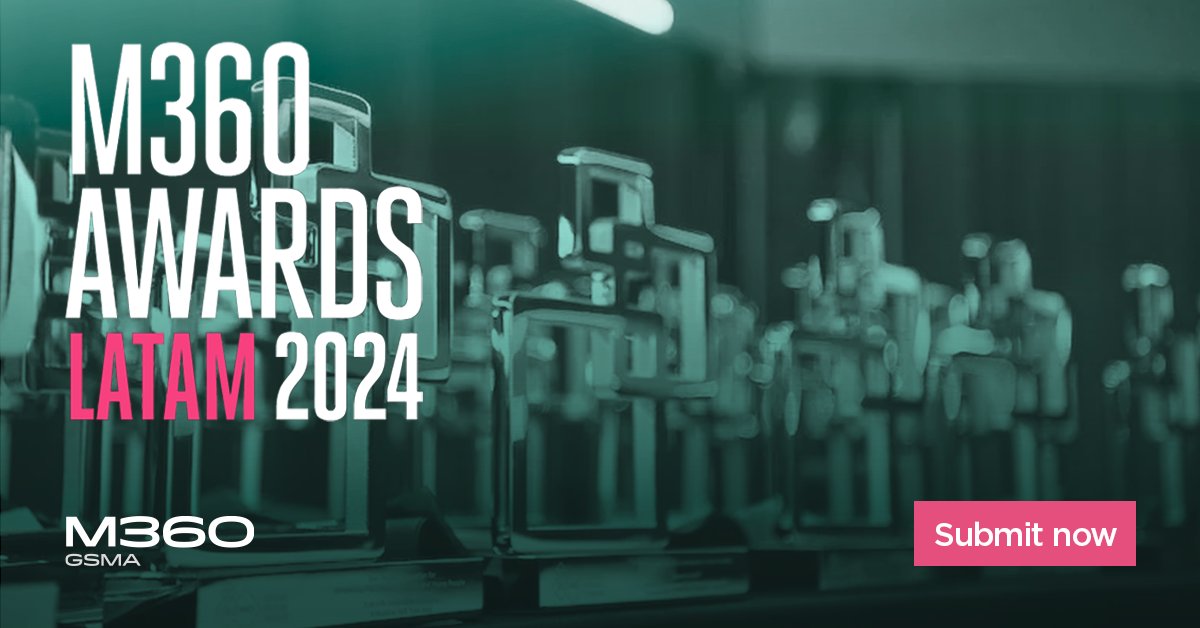 We are launching the #M360 LATAM Awards! 🏆 Prepare for a groundbreaking celebration of regional innovation across the #mobile industry and beyond – for the first time! 👀 Closing date for entries - 10th May at 5pm All the details 👉 gsma.at/44d4nxz