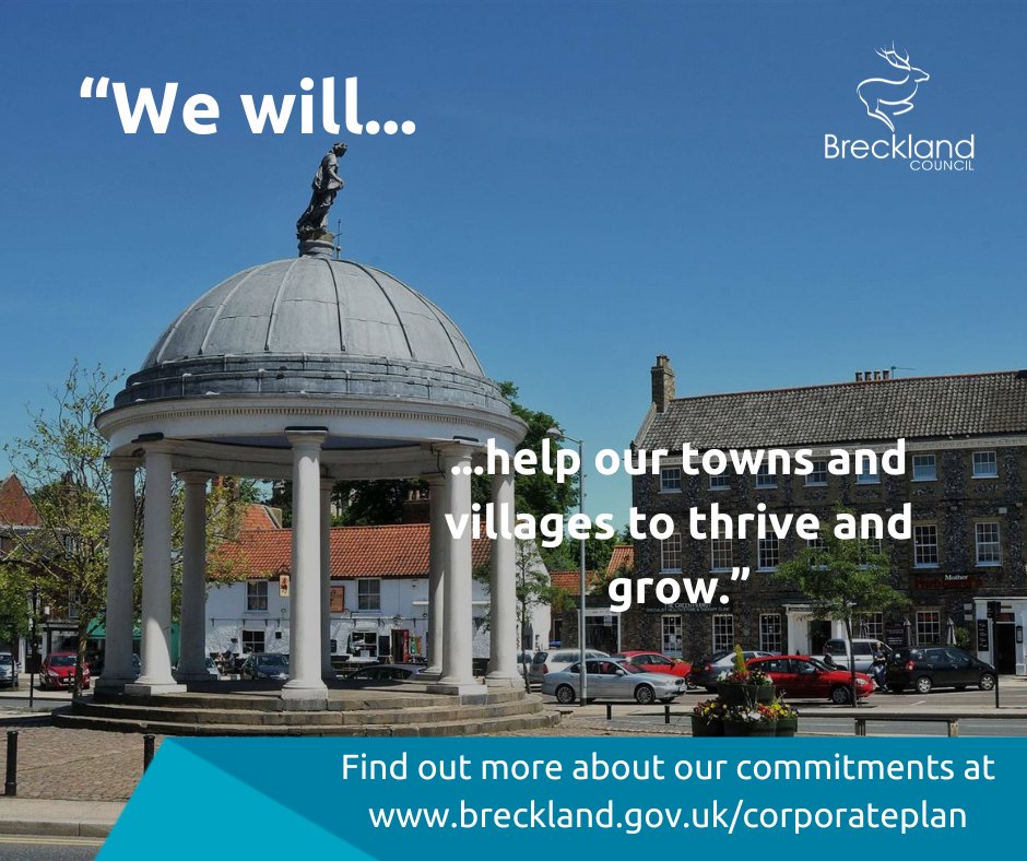 Breckland is a Council that cares, listens, and supports people and businesses within our district. To find out more about our Corporate Plan visit: loom.ly/oUcV97I