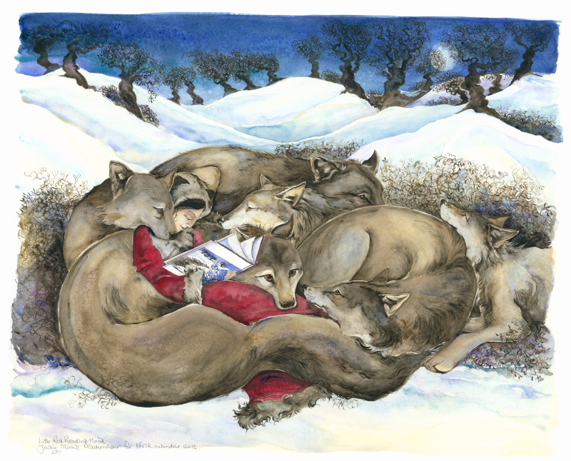 Looking forward to speaking to @unbounders Jackie Morris (@JackieMorrisArt) this afternoon to cook up some midyear excitement. I love working with her. Just look at her beautiful artwork from #TheUnwinding. 🐺❤️🪄