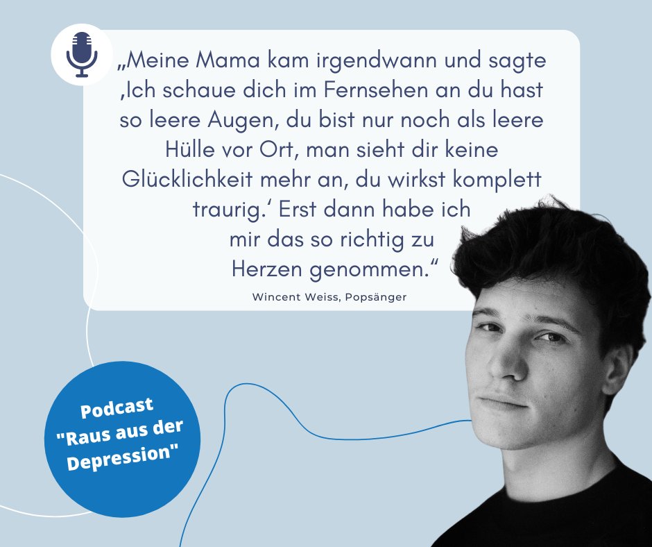 In unserer neuen Podcast-Folge ist Sänger Wincent Weiss zu Gast. Ihr findet den @NDRinfo Podcast in der ARD Audiothek, auf allen Podcastplattformen und unter ndr.de/rausausderdepr…. Die Expertise und die Ratschläge im Podcast kommen von unserem Experten Prof Dr. Ulrich Hegerl.