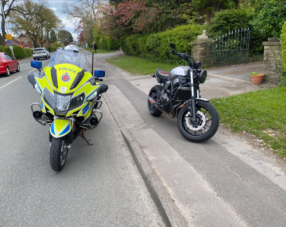 The rider of this motorbike was warned in June 2023 under S59 due to manner of driving on Preston Road, Longridge. The same rider was seen riding in an anti-social manner again on Preston Road, Longridge and as a result the vehicle was seized under S59. #opsawfish #T2RPU