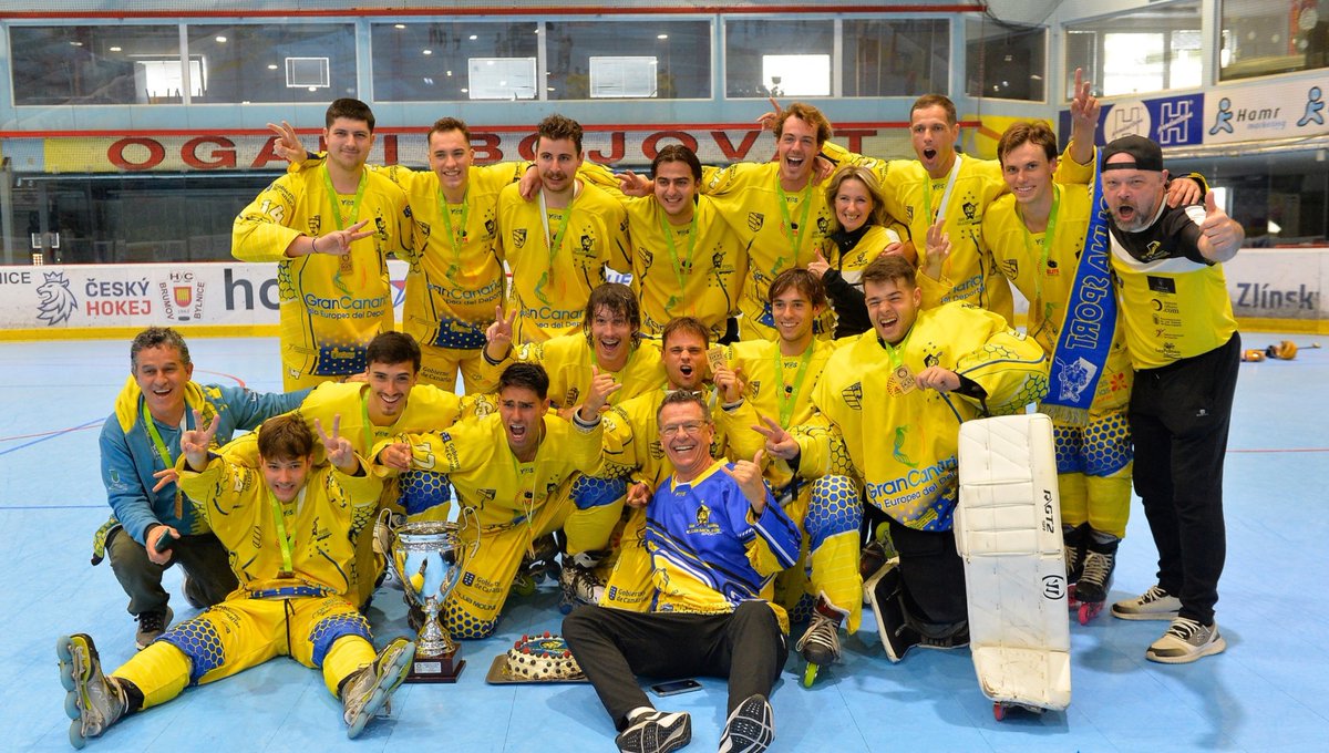 🙌 Nos ponemos de pie para felicitar a los bicampeones de Europa de #hockeylinea, el @clubmolinasport  🏒🥅🏆

#SomosElOlímpico