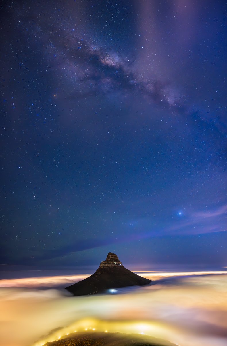 Did you know it is possible to see the Milky Way from Cape Town? Most of the time, light pollution makes this very difficult, if not impossible. But once every few years the stars line up over an April new moon and a thick rolling fog dampens the light just enough to attempt a