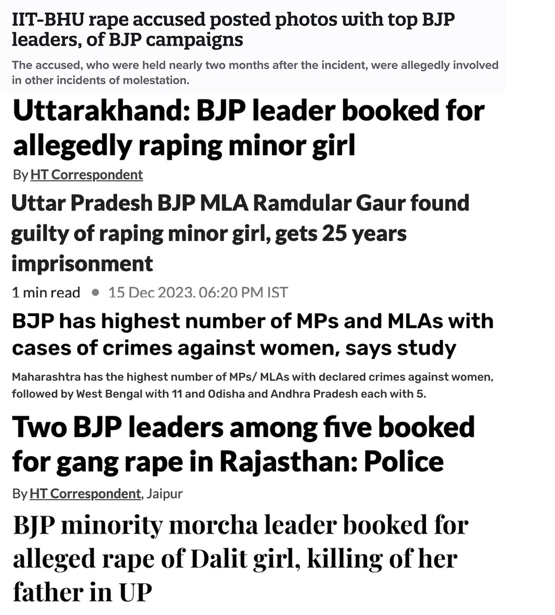 #PredatorsFromParivaar A few headlines from the mainstream media #PrajwalRevanna #KarnatakaSexScandal