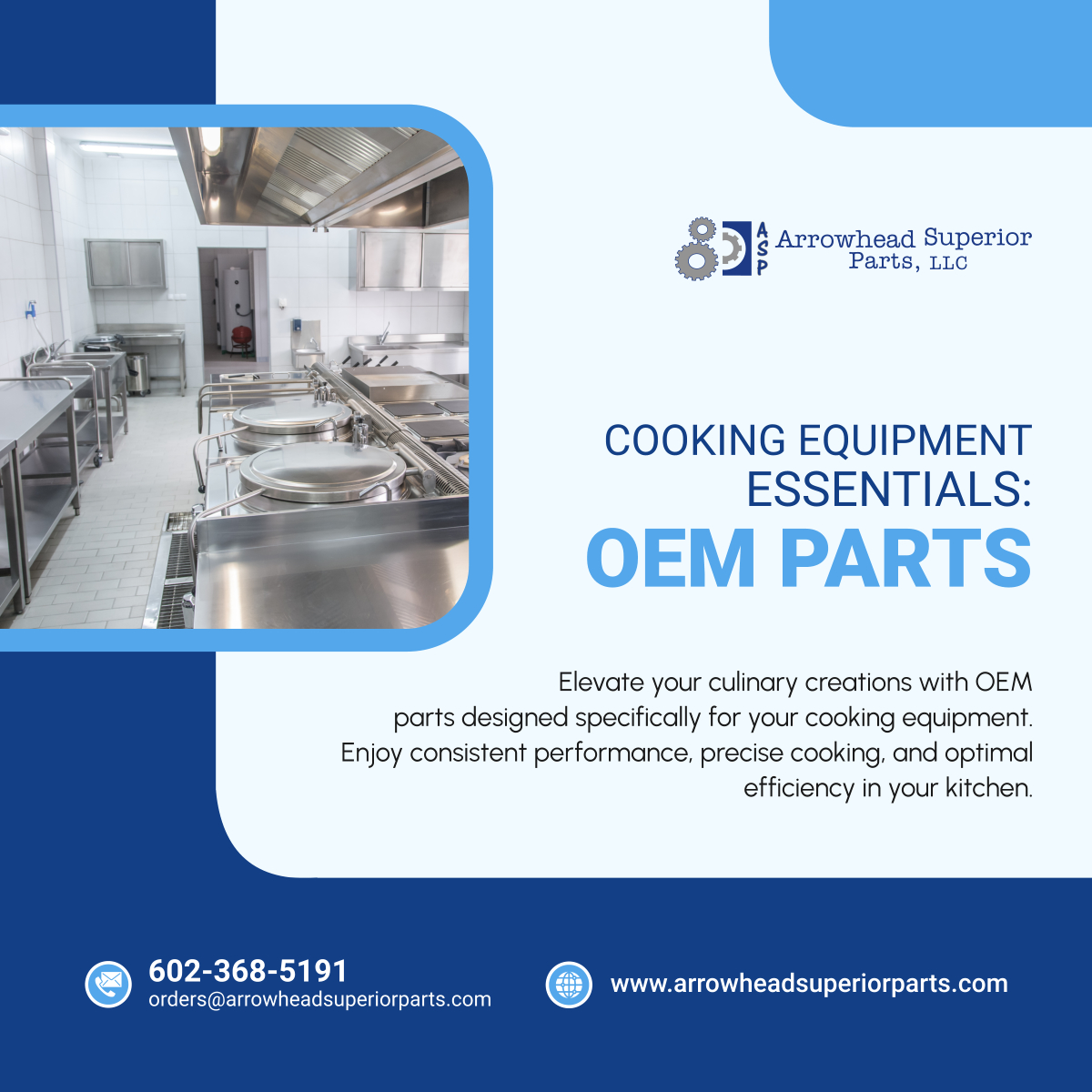 Enhance your cooking experience with OEM parts tailored to your equipment's needs. Discover the difference they can make in your kitchen's performance. 

#PeoriaAZ #OEMPartsProvider #CookingEquipment #CommercialKitchen #OEMParts #KitchenPerformance #KitchenUpgrades #QualityParts