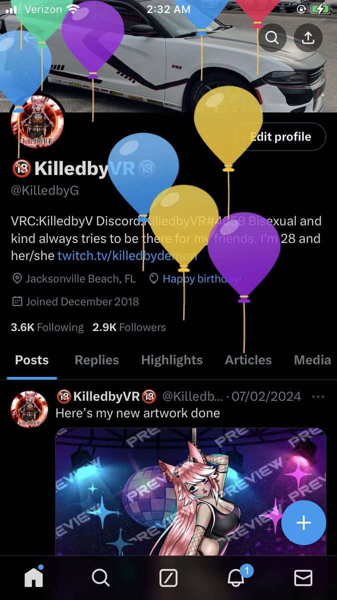 I’m my birthday today