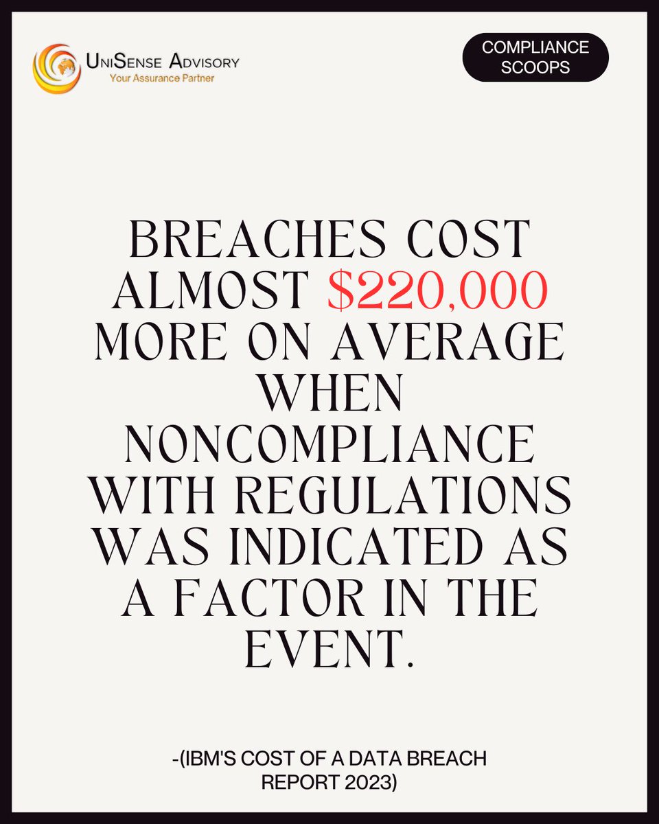 Amidst the dynamic landscape of modern #business, #compliance management emerges as both a shield and a strategic asset. Regulatory fines have surged by a staggering 43% over the past five years, signaling a clear imperative for proactive measures. 
#compliancemanagement #breach