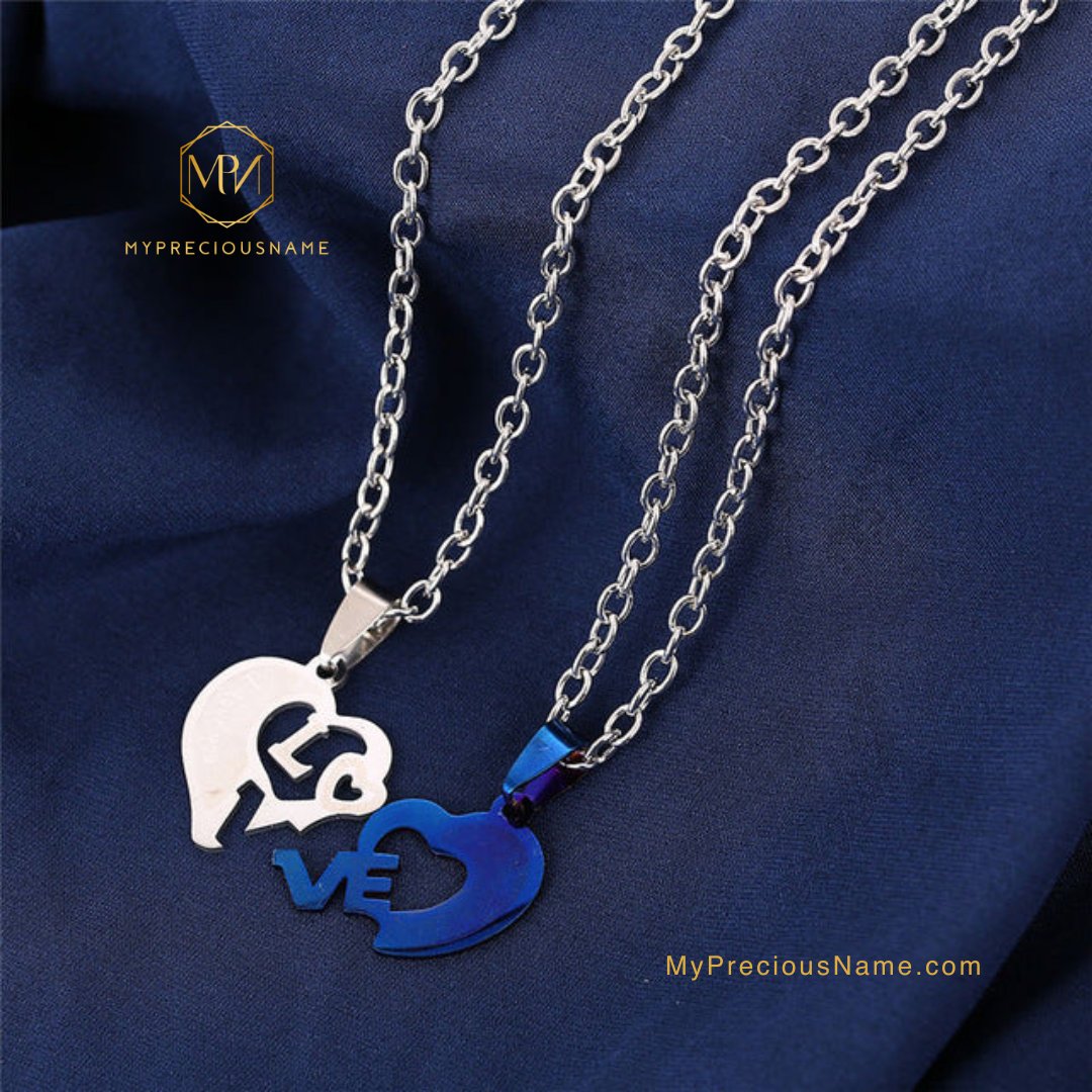 These high polished his and hers Paired Lovers Heart Necklaces made of hypoallergenic material and glittering cubic zirconia.

Get it here:mypreciousname.com/products/love-…

#necklaceobsessed #necklacestyle #necklacedesign #necklacesofinstagram