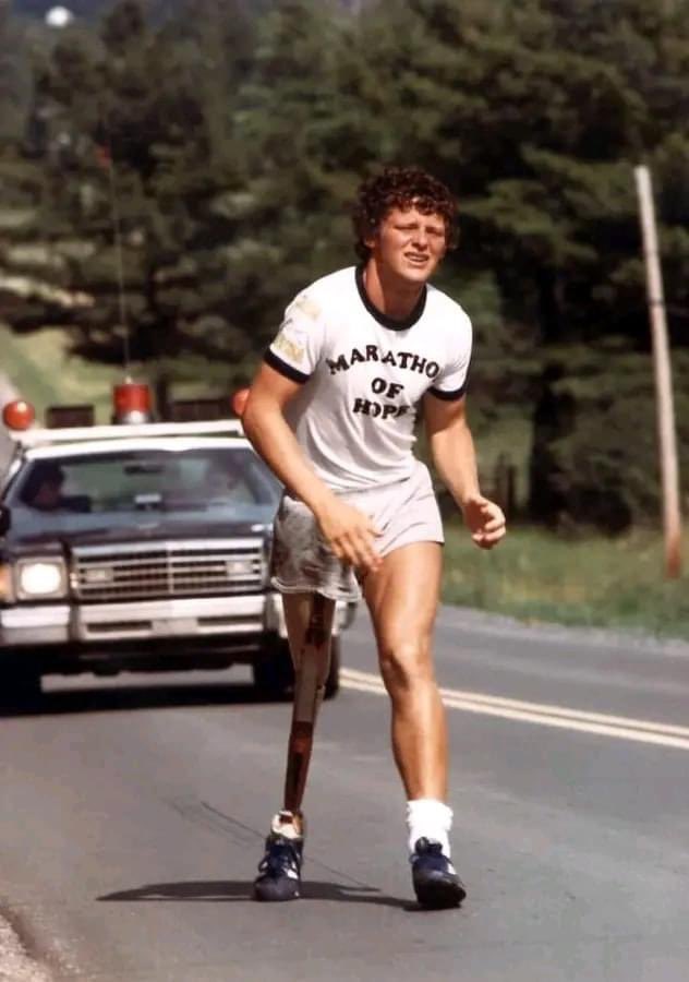 Forty years ago Terry Fox, a 21-year-old Canadian who lost a leg to cancer, began an east to west cross-Canada run to raise money and awareness for cancer research. He ran the equivalent of a full marathon every day and made it 143 days and 5,373 km before he lost his battle…