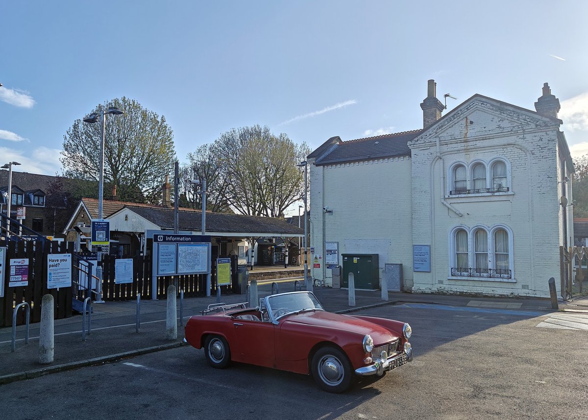 Hampton railway station seen here in 1965... 10 minutes ago