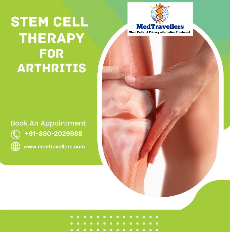 Advanced Stem Cell Treatment for Rheumatoid Arthritis at MedTravellers. Reduce inflammation, regenerate tissues, and enhance joint function. #StemCellTreatment #MedTravellers #Arthritis

Email Us: info@medtravellers.com
Visit Website:  medtravellers.com