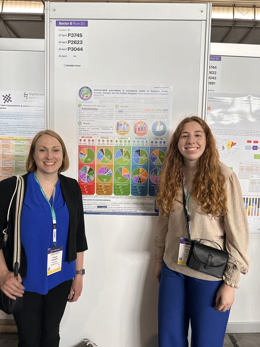 Some of the UK infection /#AntimicrobialStewardship pharmacists at #ESCMIDGlobal2024 (& @idpharmd who has collaborated with several UK ID/AMS pharmacists). @kirstinman28 @AntibioticLeeds @mcgarrityorlagh @MGilchrist123 @RyanPharmilton @francesgarragh1 @StephenJ_Hughes