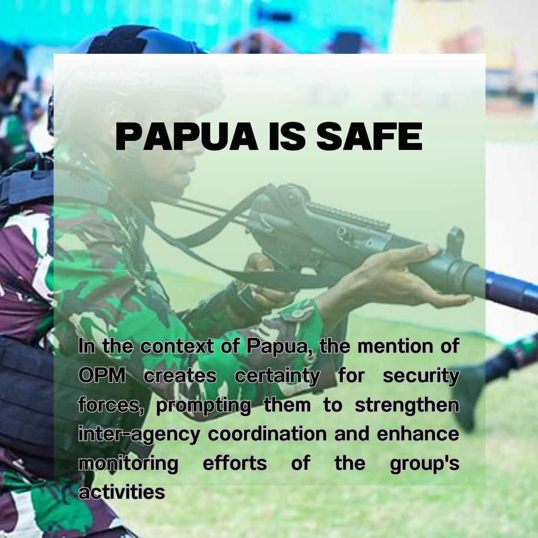 on the performance of the TNI, especially those serving in the Papua region, to take action in the field by providing certainty in maintaining security. 
#militaryoperations #Humanity #SavePapua #eradicateOPM #nationalsecurity #PapuaIndonesia