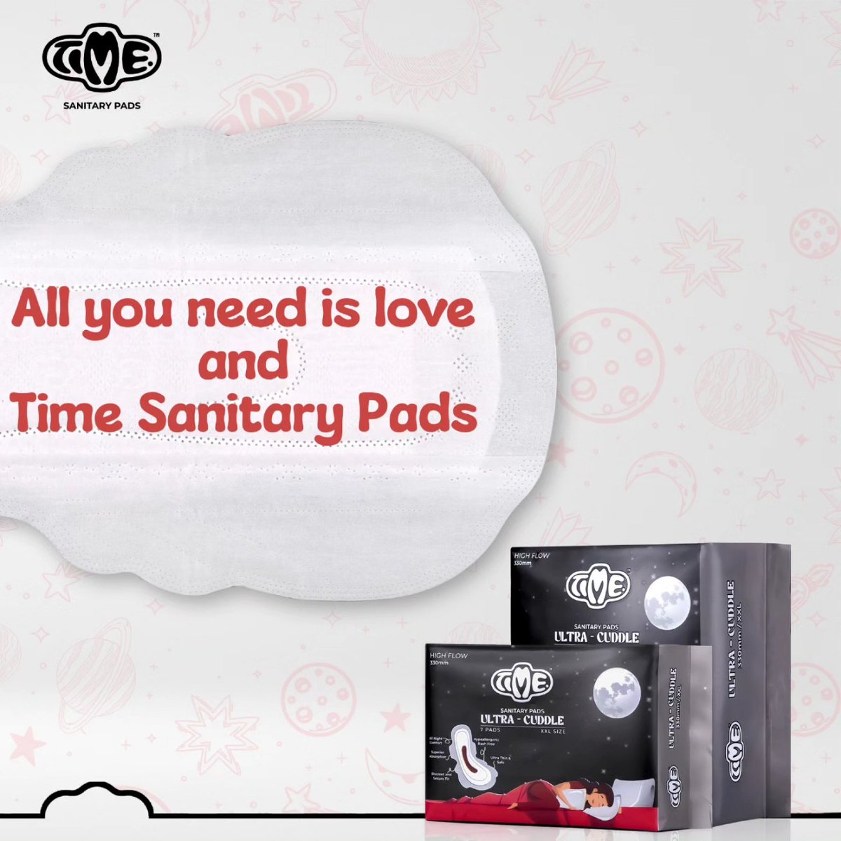 Embrace comfort with Time Sanitary Pads. For a caring touch during your cycle, visit timepads.in

#periods #menstruation #periodsbelike #menstruationmatters #periodpositive #menstrualcycle #periodstories #periodtalk #periodproblems #periodcramps #menstrualhealth