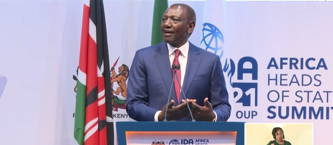 President @WilliamsRuto at the ongoing #IDA21 Africa Heads of States Summit at KICC, Nairobi