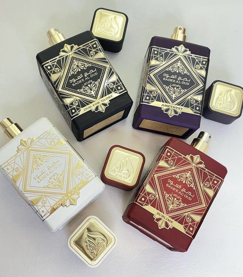 Badee Al Oud Series🥶 Oud For Glory Amethyst Sublime Honor and glory N33,000 each