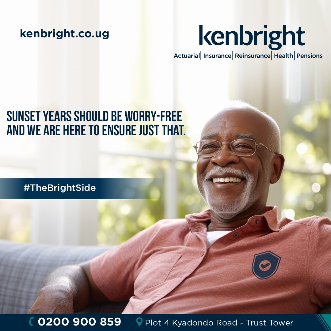 Let our Innovative Risk Solutions pave the way for you to sail into the bright side of your golden years protected from uncertainties. Visit us at Plot 4 Kyadondo Road to get started on securing your future. #TheBrightSide #KenbrightInnovativeRiskSolutions