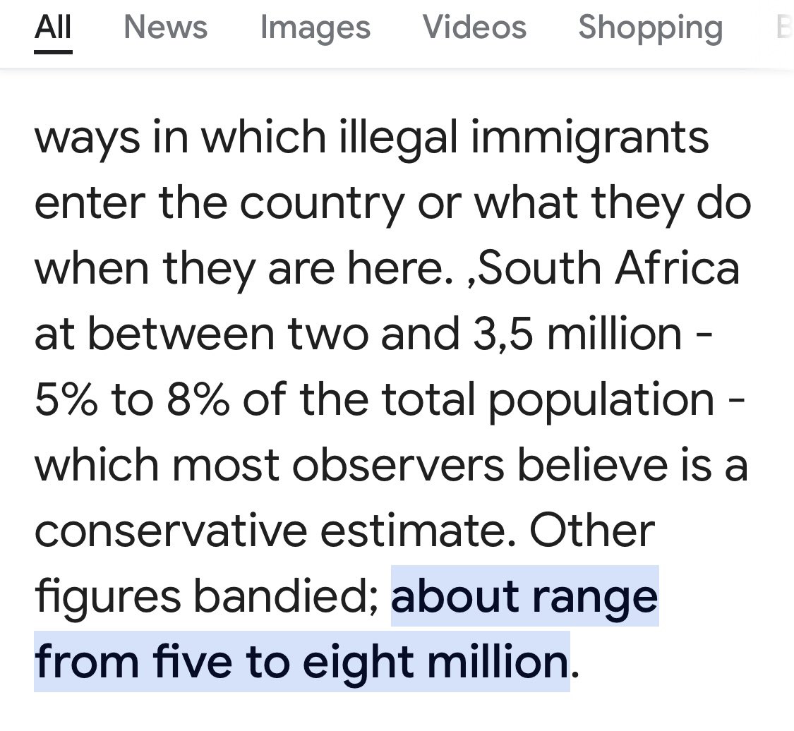 South Africa has about 4.6million white citizens. Since the communist government ‘lost control’ of the borders, up to 8 million illegal immigrants flooded into the country from Southern Africa. 

White citizens are now outnumbered at least 2:1 in our own country

Our unemployment…