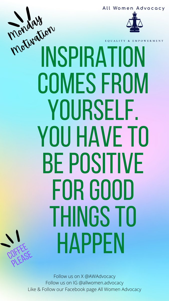 This week, remember that the magic spark of inspiration you need is already inside you! Don't wait for the world to tell you that you are capable or amazing. Choose positivity ✨ When you believe in yourself, good things have no choice but to follow. Let's crush this week!