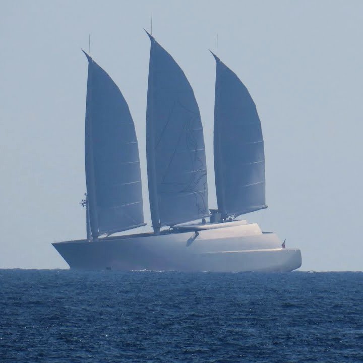 On her way from Trieste... After 2 years and €18 million spent by the Italian taxpayers SY'A' is on the move without a military escort. On AIS she is showing Venice as her destination. Hopefully soon she will be free again to roam the planet... #superyacht #sanctions