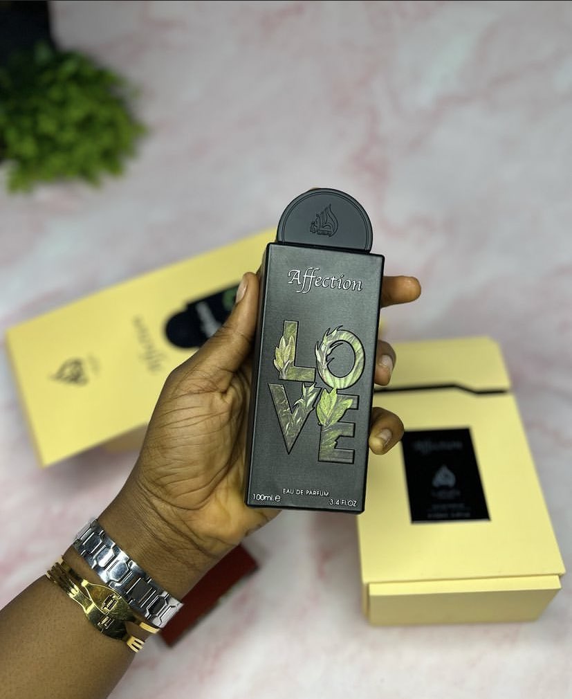 Affection by Lattafa 🥰 Affection is a beautifully, and richly crafted fragrance that weaves together the delicate notes of Lily of the Valley, Jasmine, Raspberry, and Lactonic. N38,000